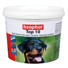 Beaphar Кормова добавка Top 10 з L-карнітином для собак 180 табл